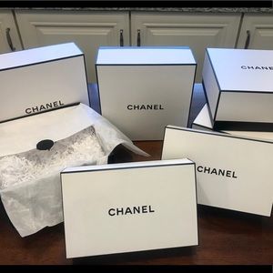 LOT of 6 Authentic CHANEL Gift Boxes